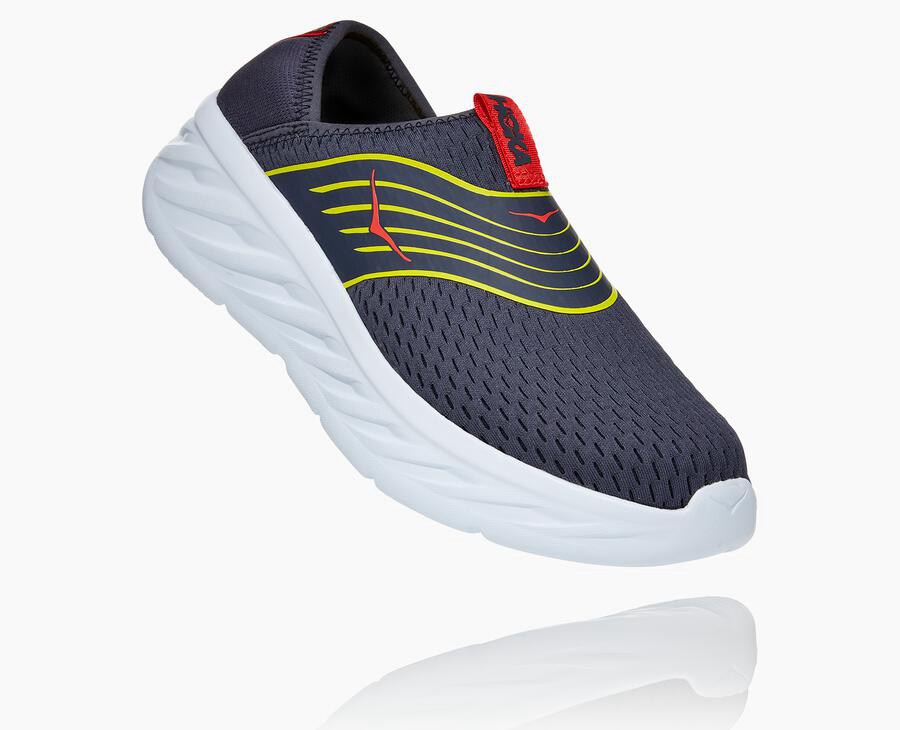 Hoka One One Sandalet Erkek Lacivert/Beyaz - Ora Recovery - ES2506419